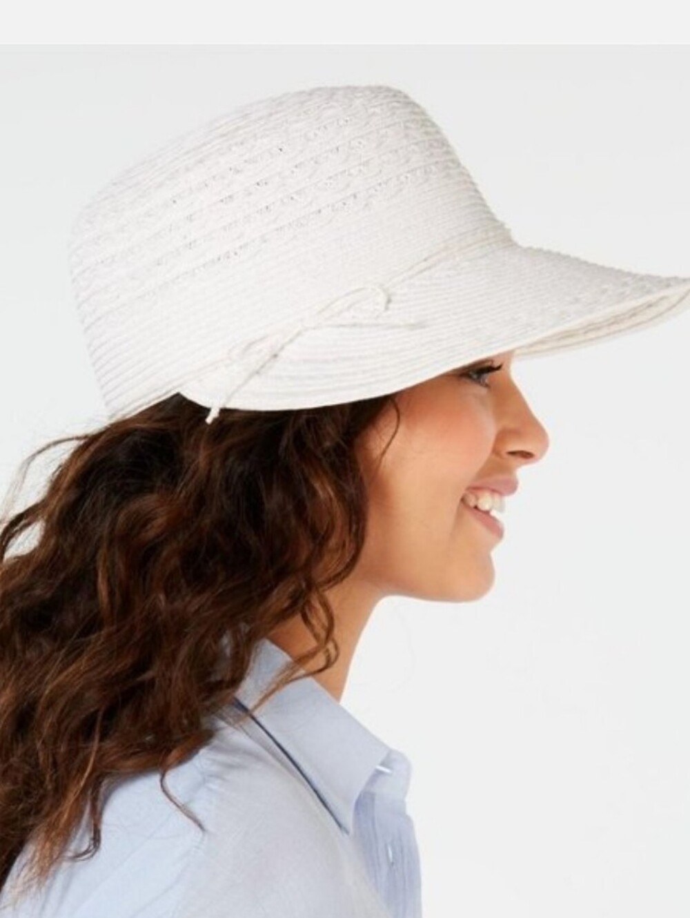 Nine West Packable Framer Hat - White
